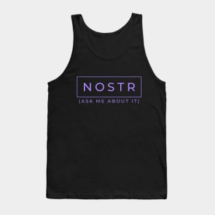 NOSTR (Ask me about it) Tank Top